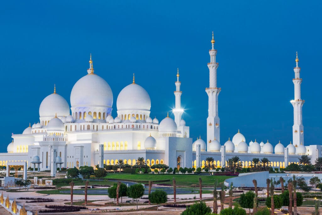 Visite de la mosquée Sheikh Zayed, Émirats Arabes Unis